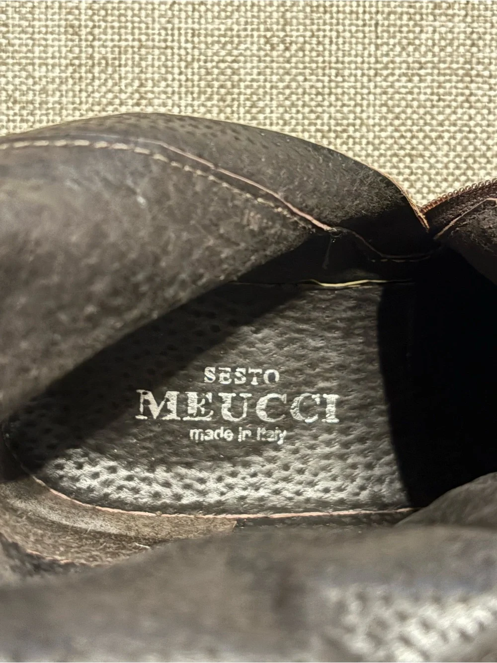 Sesto Meucci Women’s Brown Leather Riding Boots 6.5 M Made in Italy